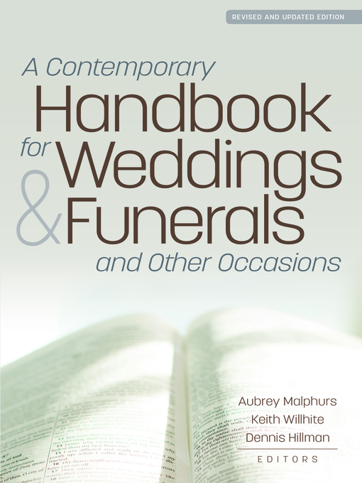 Title details for A Contemporary Handbook for Weddings & Funerals and Other Occasions by Aubrey Malphurs - Available
